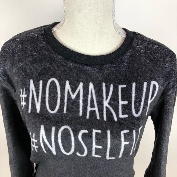 Cold Crush #NoMakeup #NoSelfie Fuzzy Sweater - Picture 2 of 8